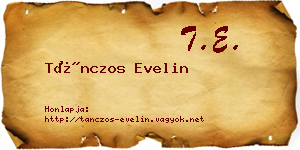 Tánczos Evelin névjegykártya